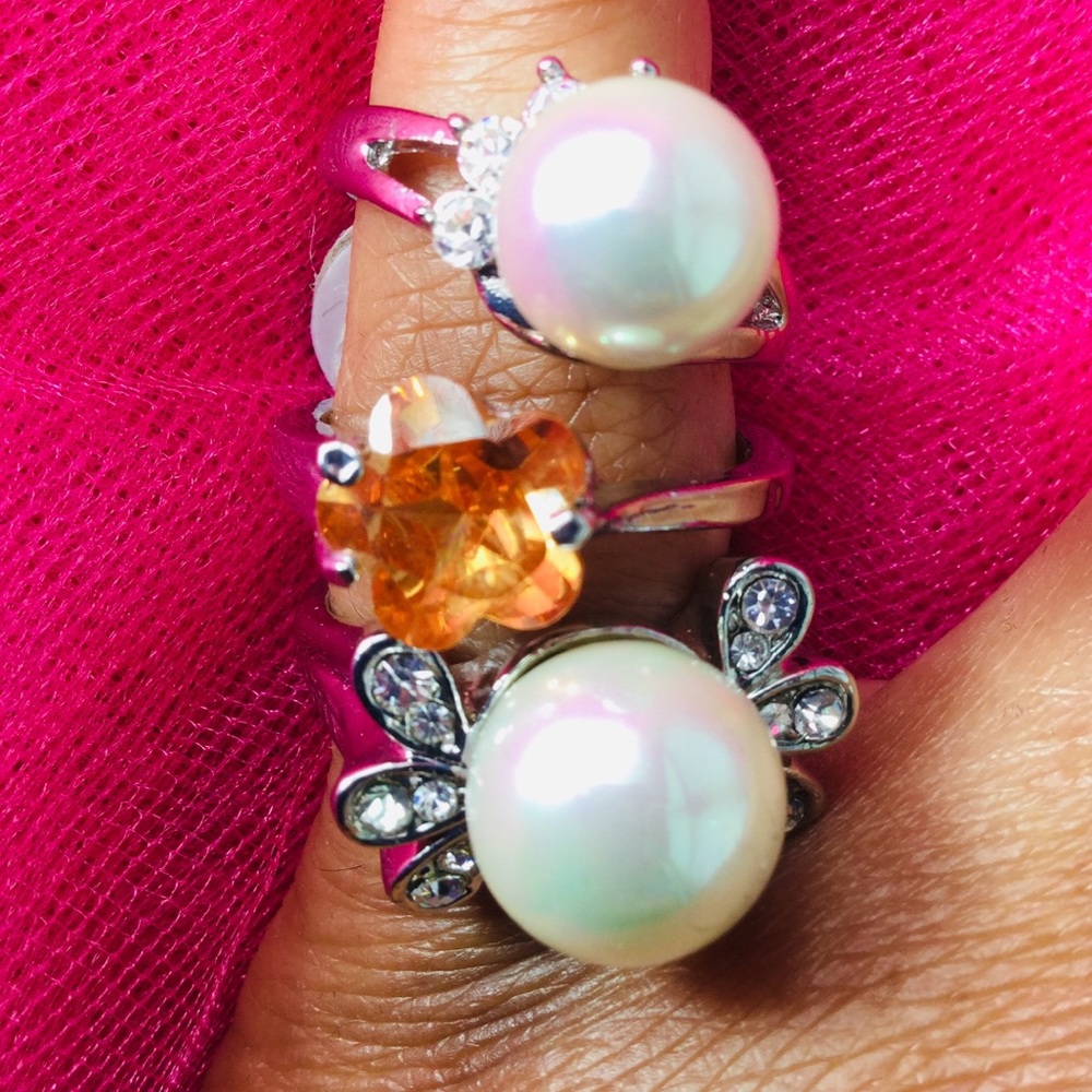 Various Style Rings - Size 9